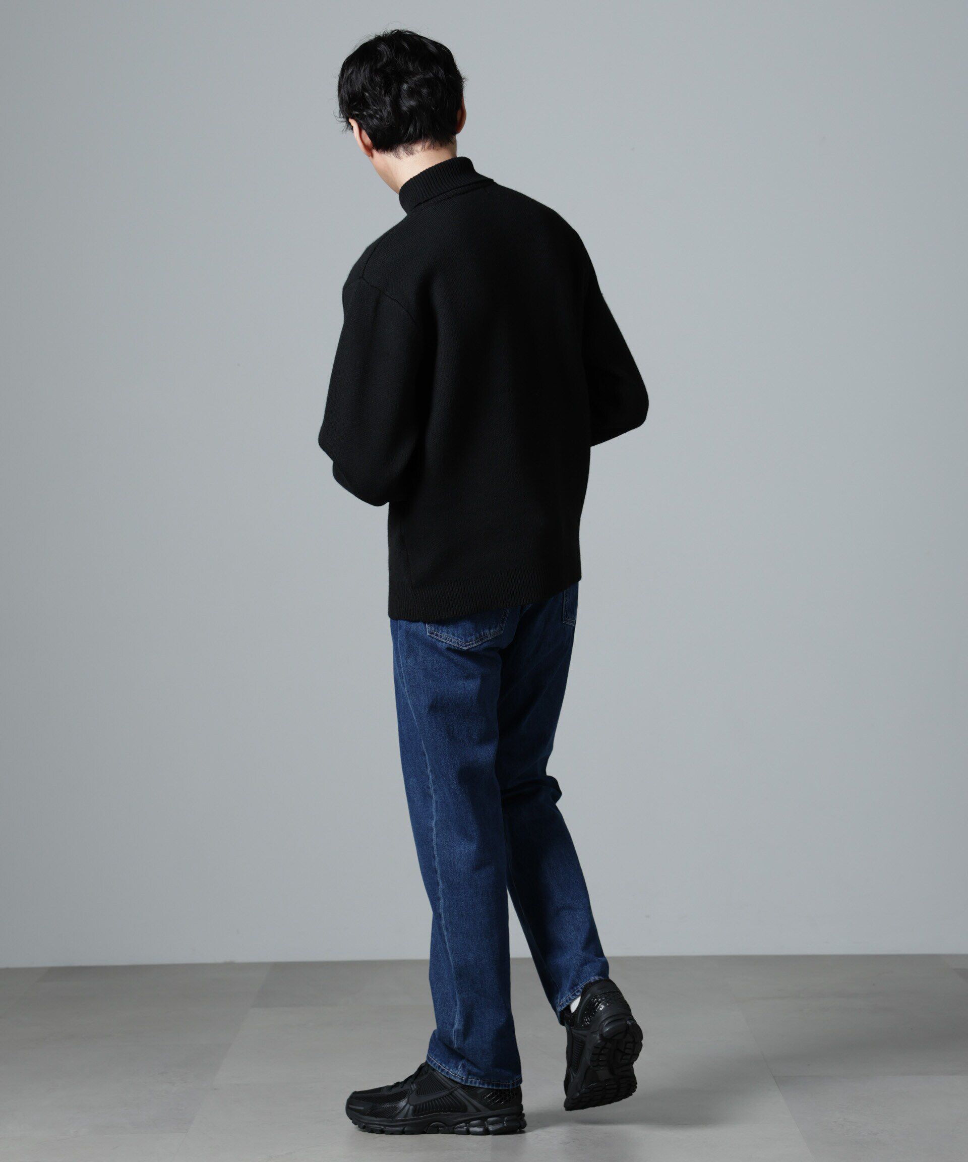 nano･universe「PBTストレッチタートルニット」|ニット・セーター|