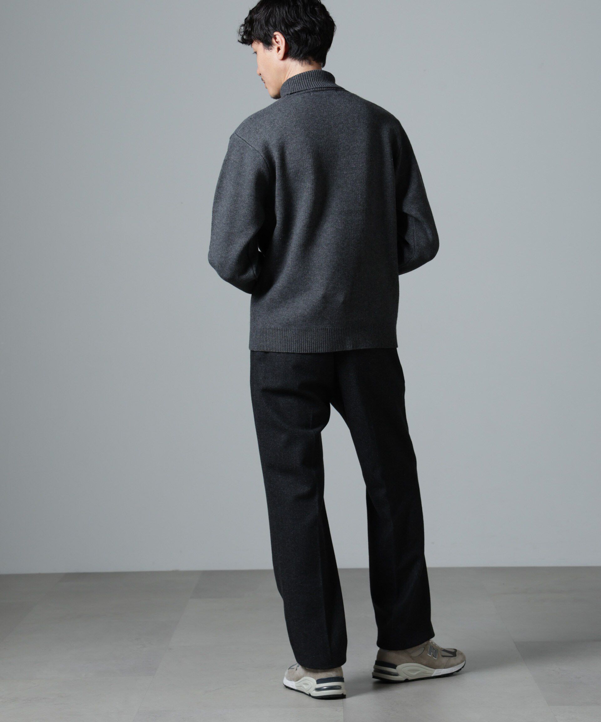 nano･universe「PBTストレッチタートルニット」|ニット・セーター|