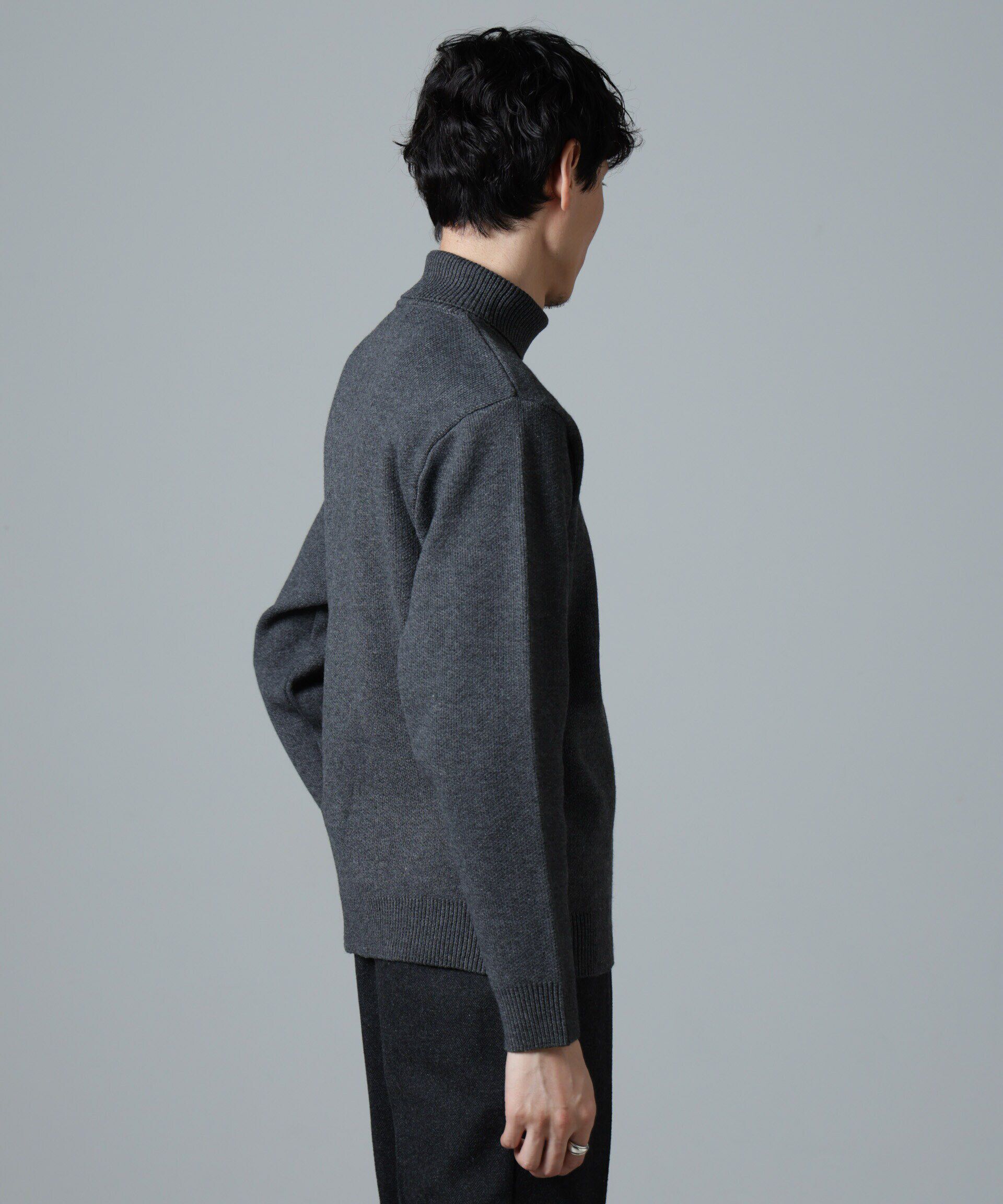 nano･universe「PBTストレッチタートルニット」|ニット・セーター|