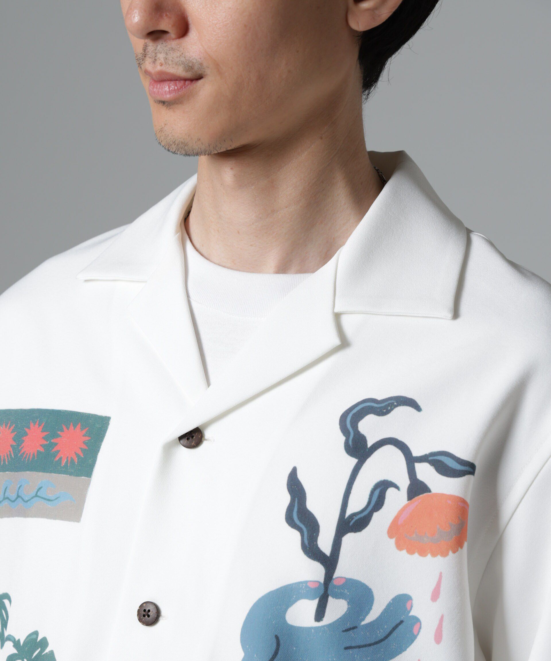 nano･universe「｢Toyameg｣modern academic オールインプリントブルゾン」|シャツ・ブラウス|