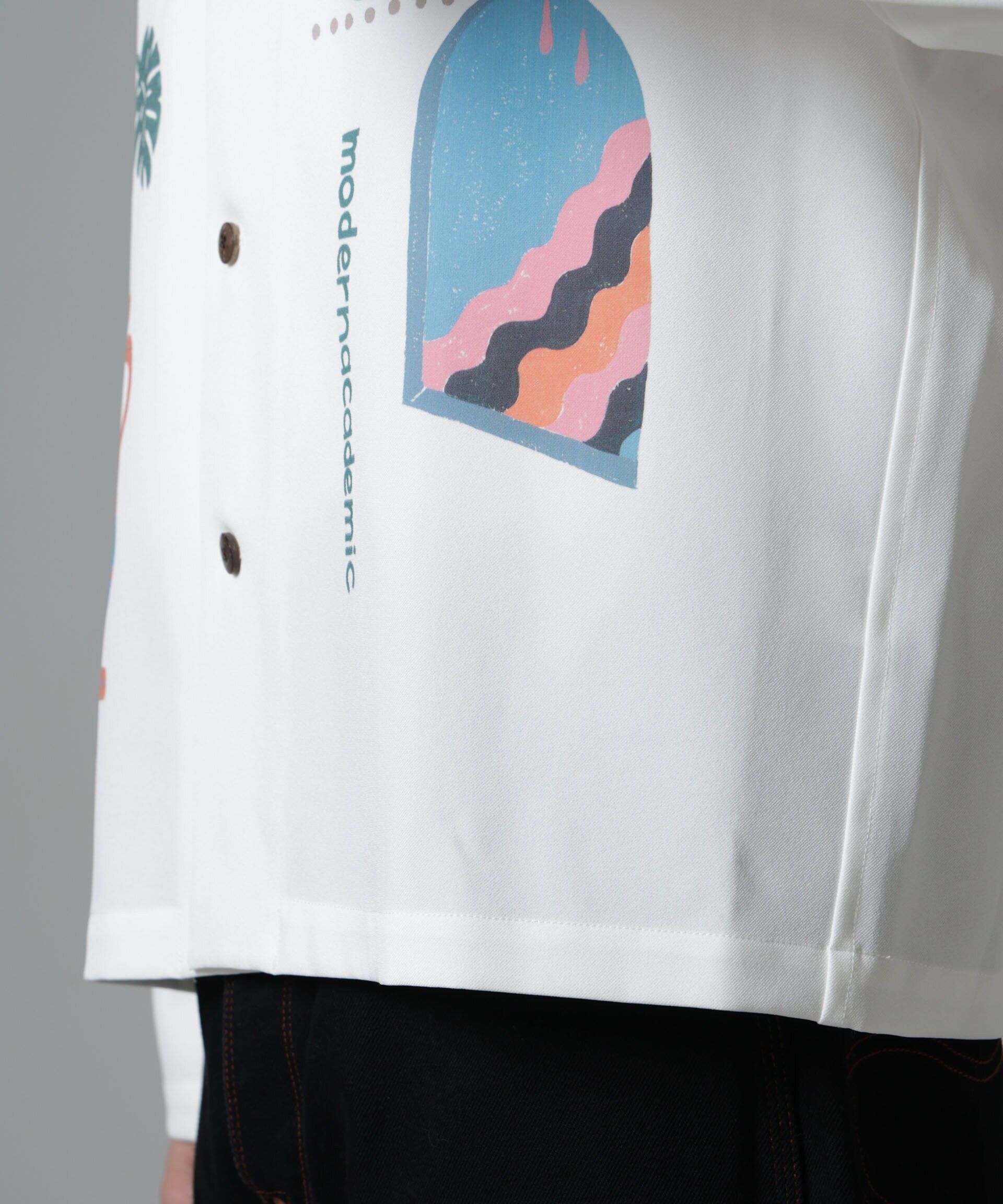 nano･universe「｢Toyameg｣modern academic オールインプリントブルゾン」|シャツ・ブラウス|