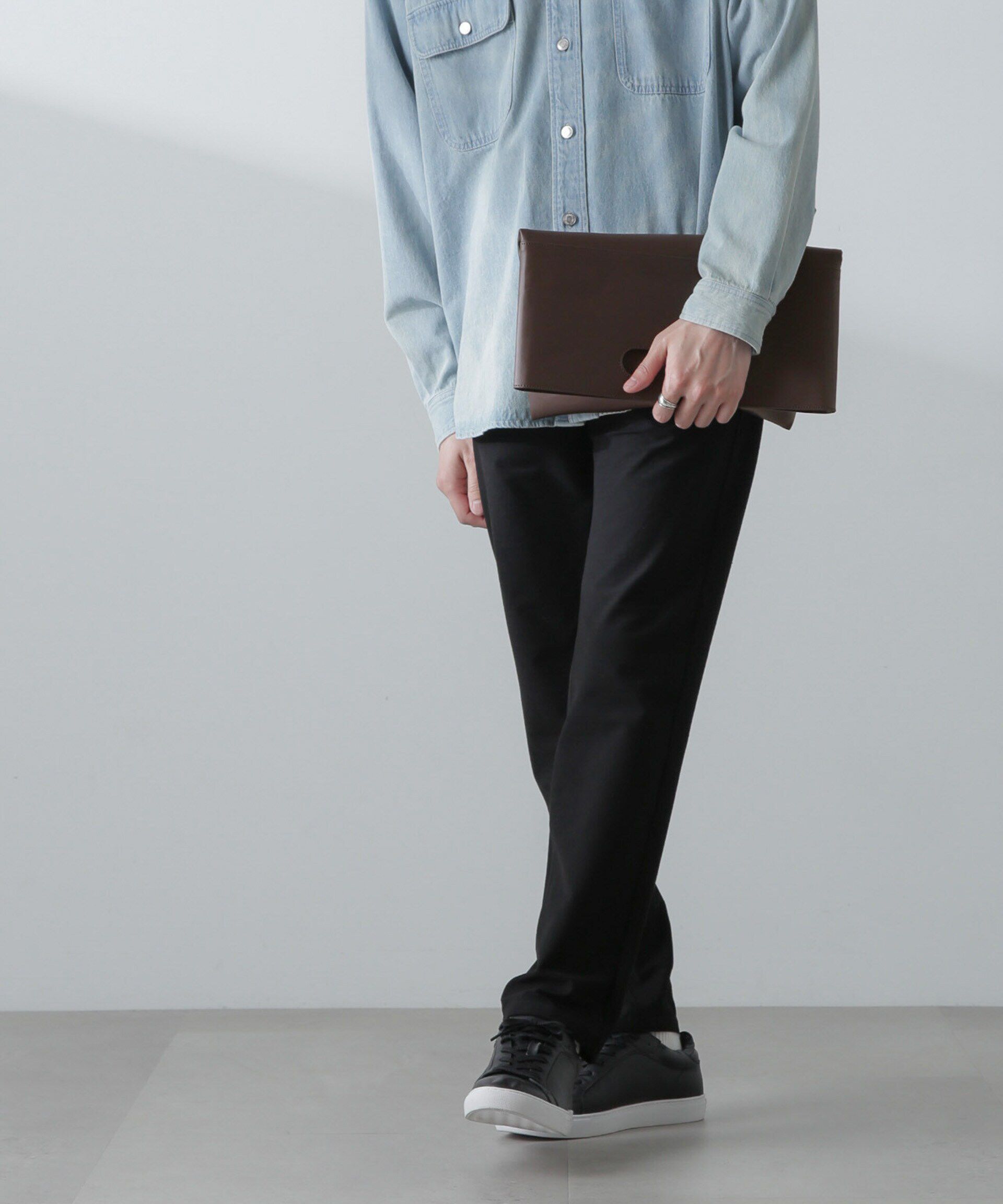 nano･universe「WEB限定/シンセティックレザー2WAYクラッチバッグ」|ショルダー・メッセンジャー|