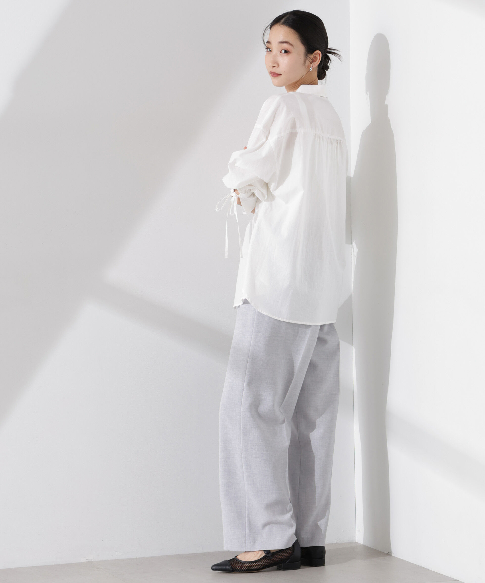 nano･universe「多機能素材スラックス(セットアップ可)」|チノ|