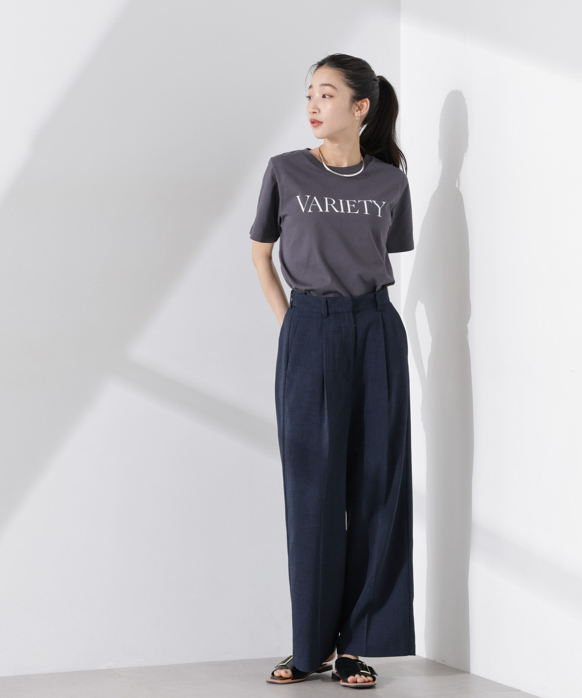 nano･universe「多機能素材スラックス(セットアップ可)」|チノ|