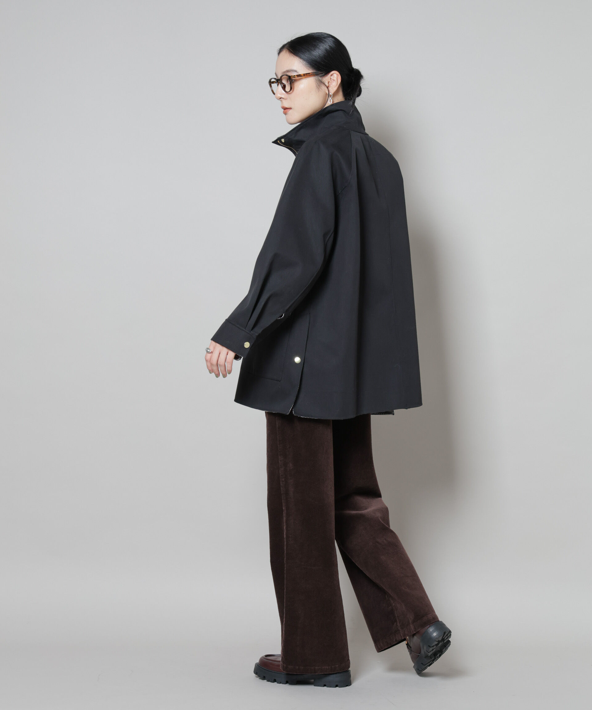 nano･universe「コーデュロイワイドパンツ」|チノ|