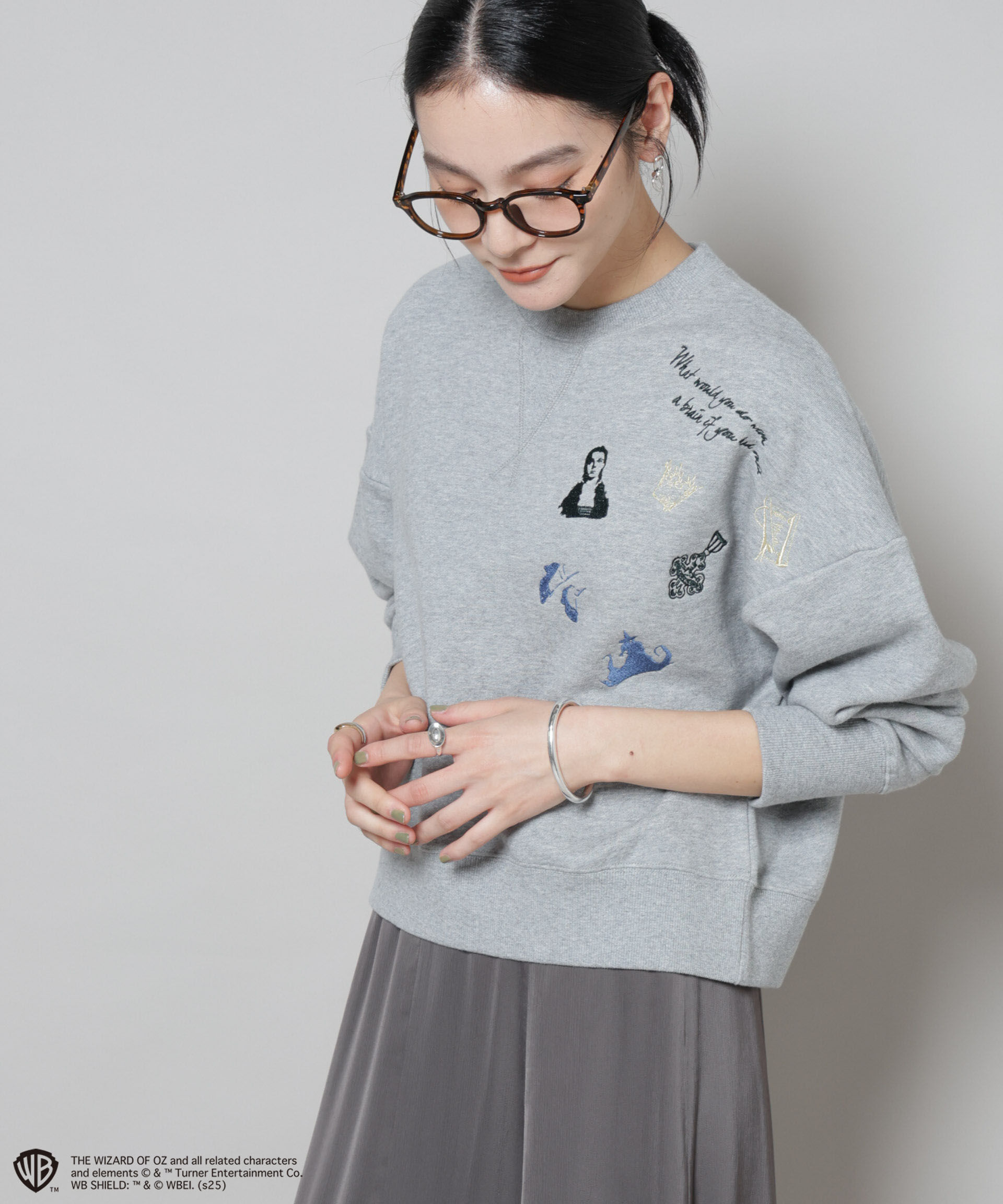 nano･universe「THE WIZARD OF OZ 刺繍スウェットトップス」|Tシャツ・カットソー|