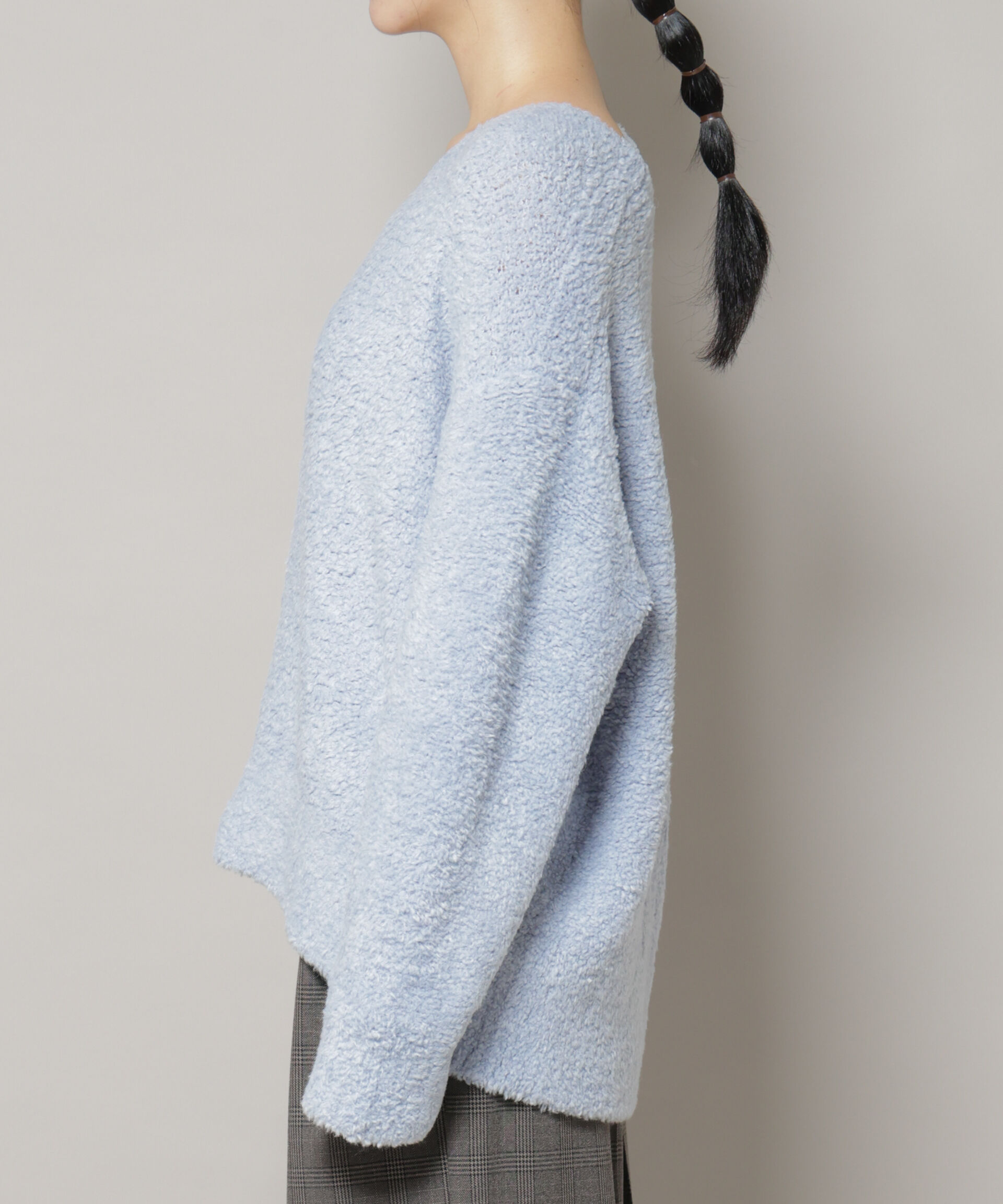 nano･universe「ウールフェザーVネックニットプルオーバー」|ニット・セーター|