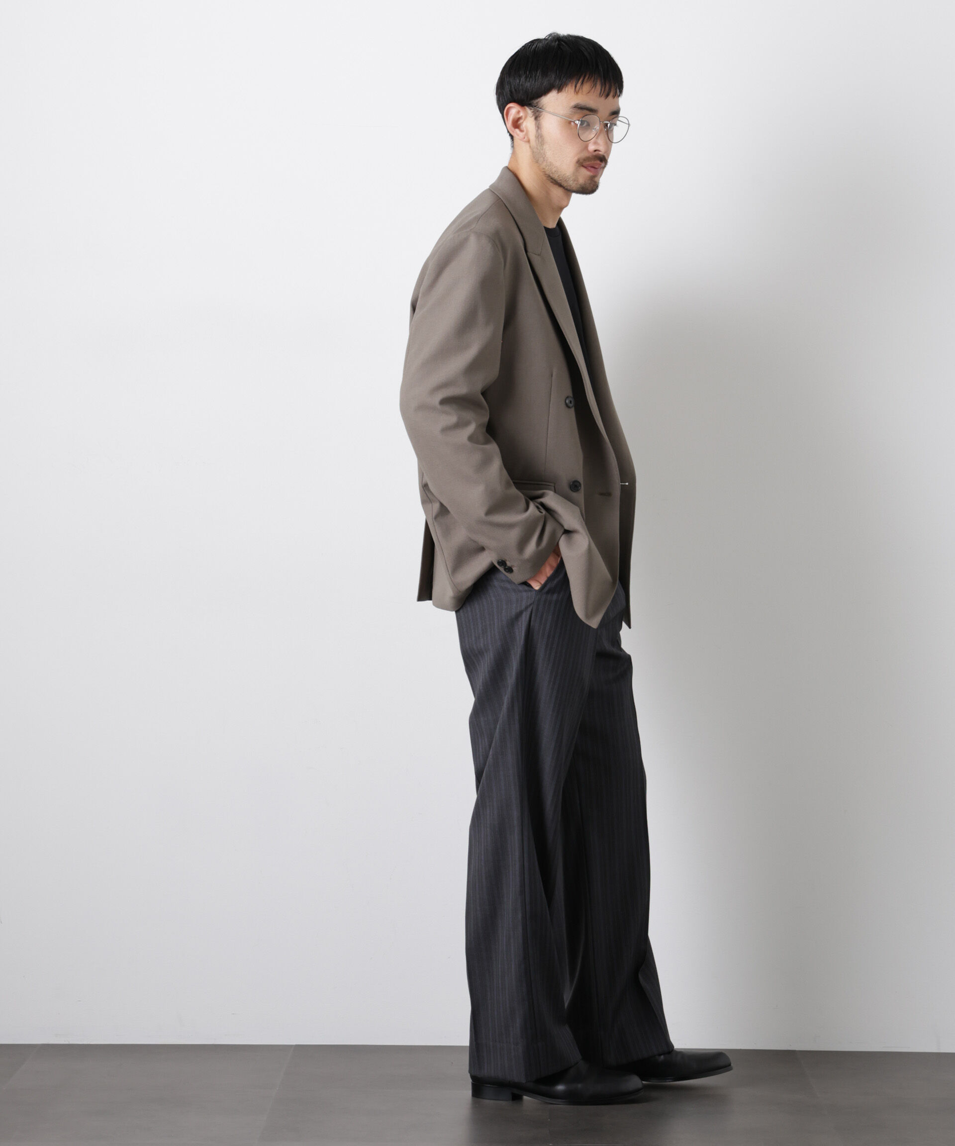 nano･universe「Reflax(R)オックスダブルブレストジャケット（セットアップ可）」|テーラードジャケット|