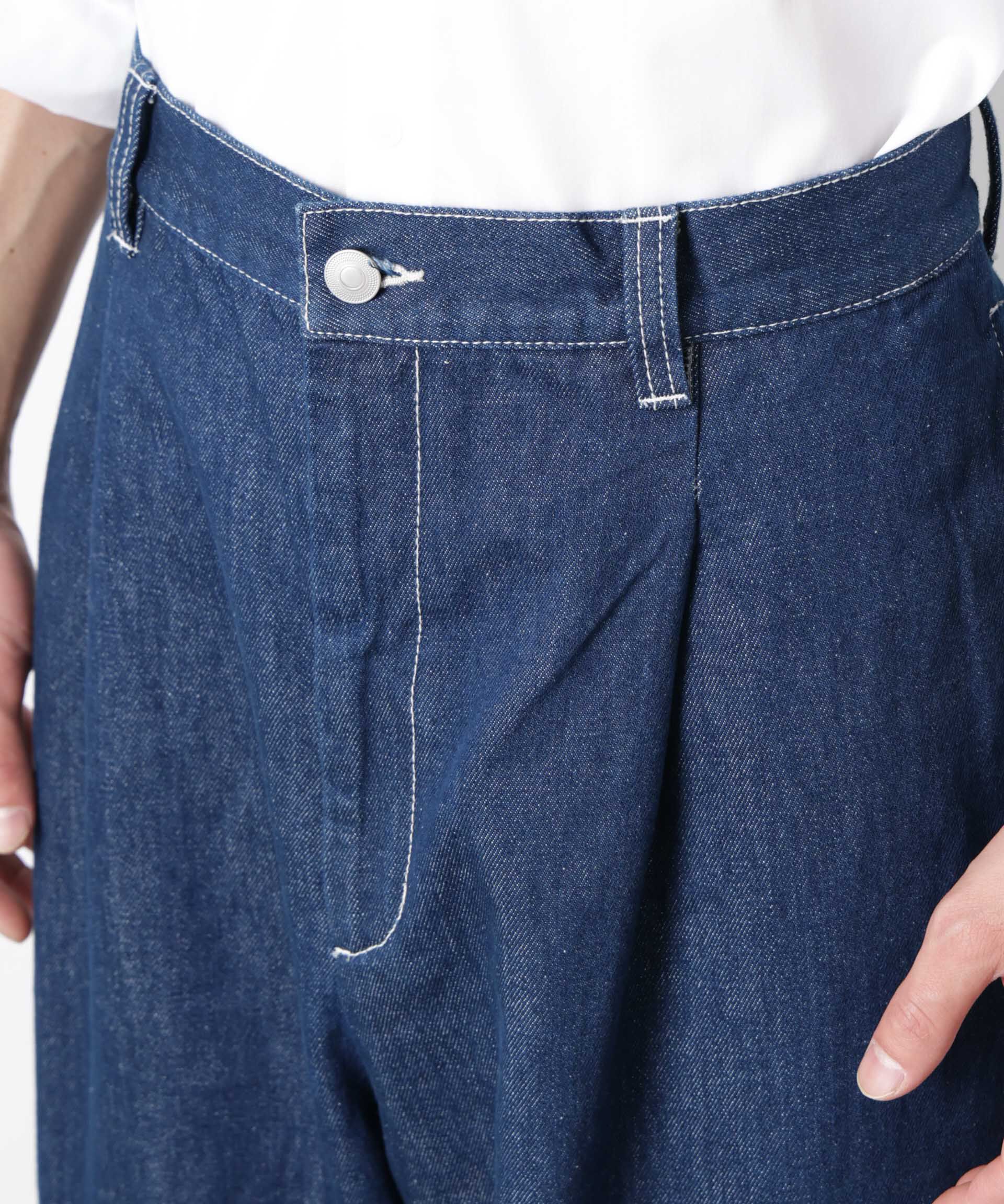 nano･universe「｢OtoNANO｣大人のワイドデニムパンツ」|チノ|