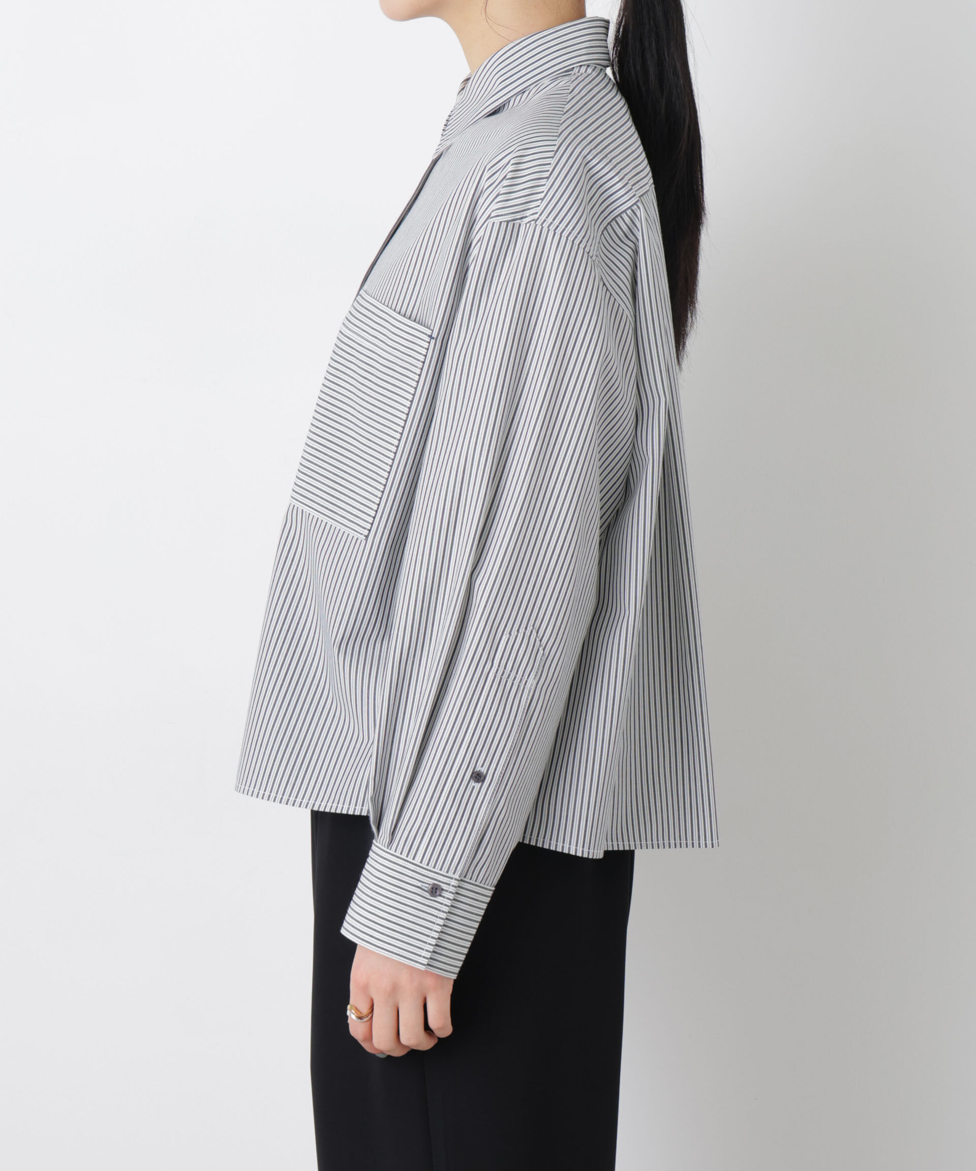 nano･universe「ワイドショートポケットシャツ」|シャツ・ブラウス|