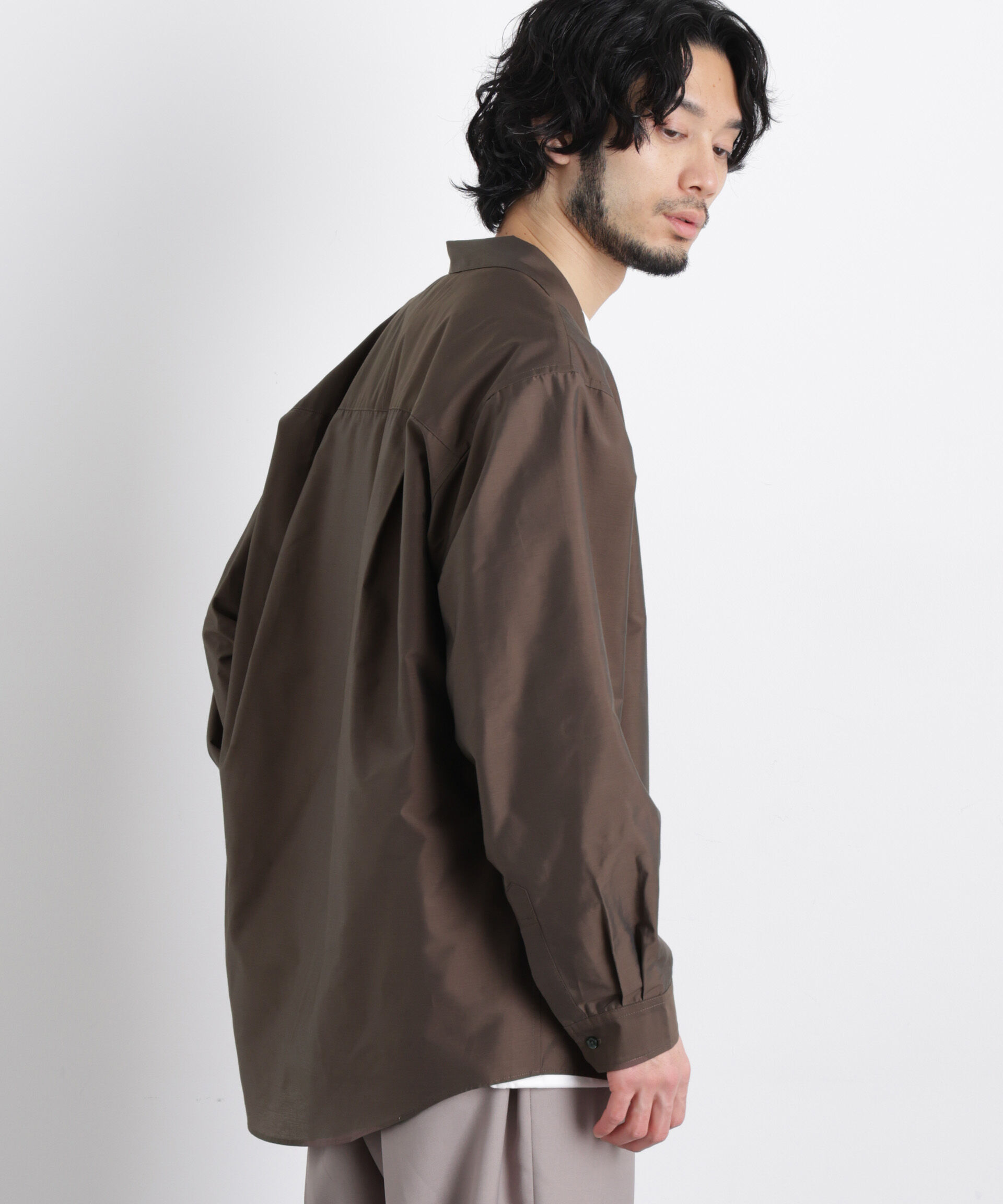 nano･universe「｢OtoNANO｣ 大人のワイドシャツ テーラードカラーシャツ」|シャツ・ブラウス|