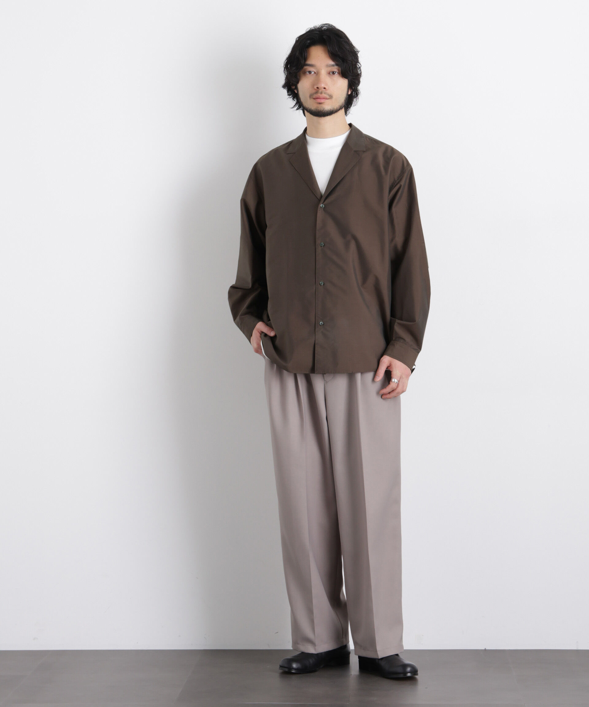 nano･universe「｢OtoNANO｣ 大人のワイドシャツ テーラードカラーシャツ」|シャツ・ブラウス|