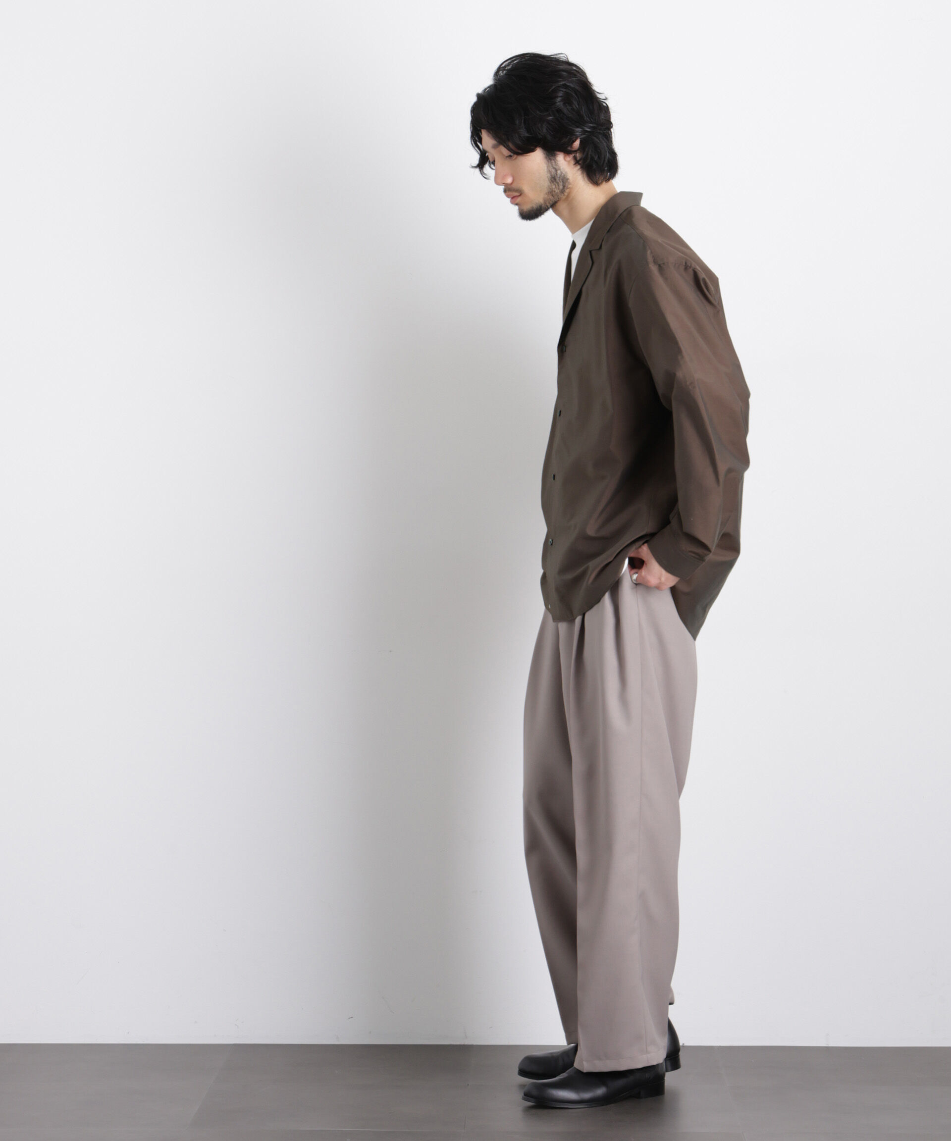 nano･universe「｢OtoNANO｣ 大人のワイドシャツ テーラードカラーシャツ」|シャツ・ブラウス|