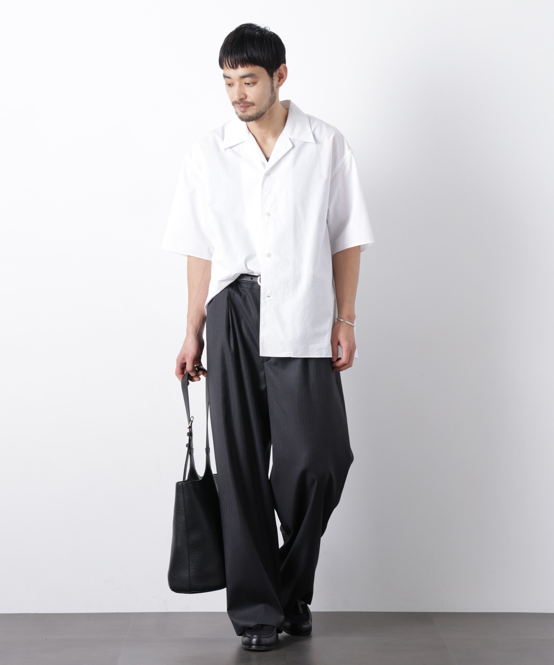 nano･universe「「OtoNANO」 タイプライター ウォッシュシャツ」|シャツ・ブラウス|