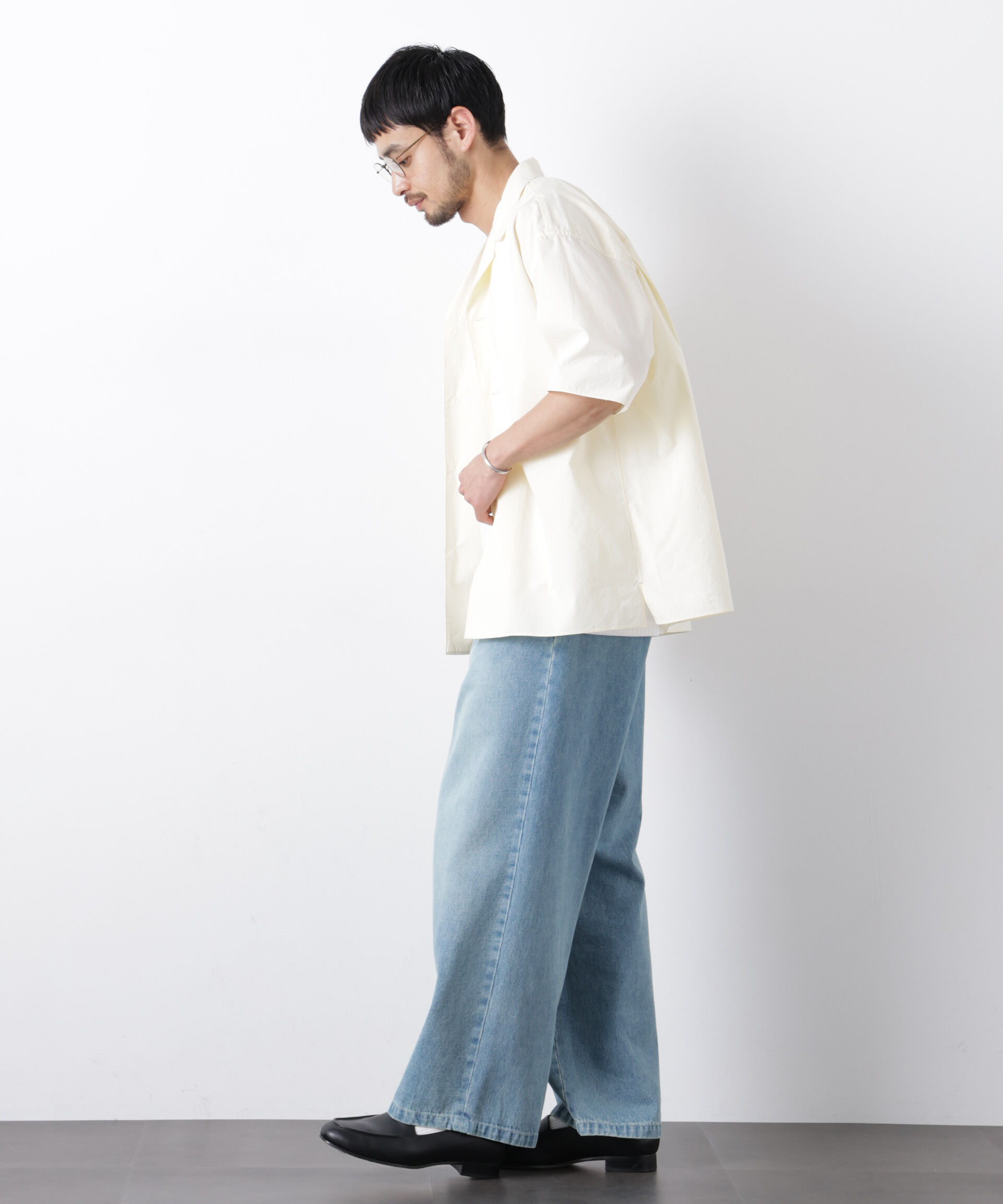 nano･universe「「OtoNANO」 タイプライター ウォッシュシャツ」|シャツ・ブラウス|