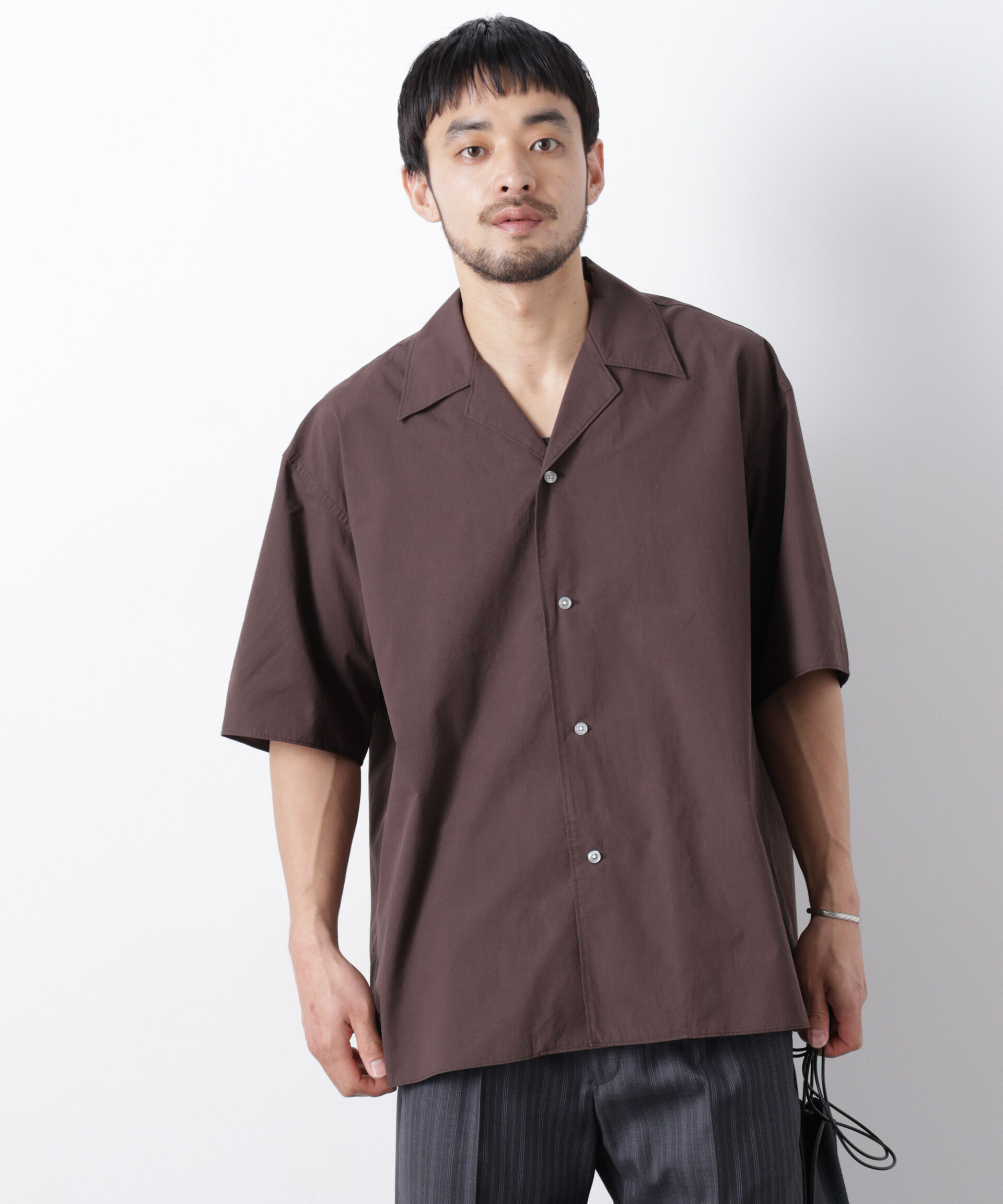 nano･universe「「OtoNANO」 タイプライター ウォッシュシャツ」|シャツ・ブラウス|