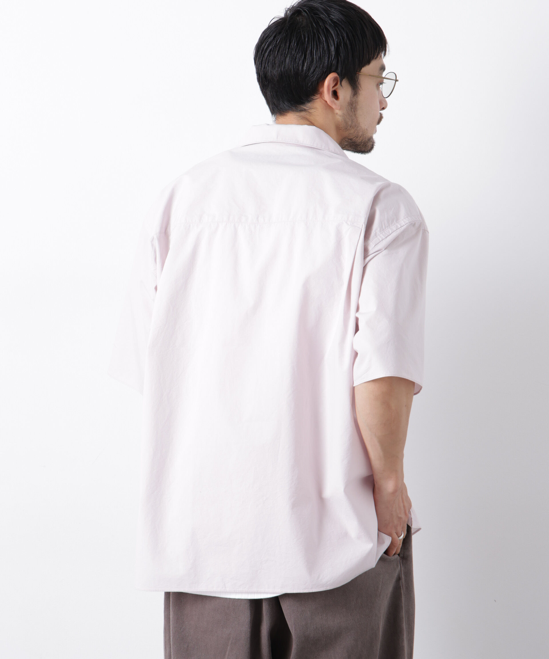 nano･universe「「OtoNANO」 タイプライター ウォッシュシャツ」|シャツ・ブラウス|