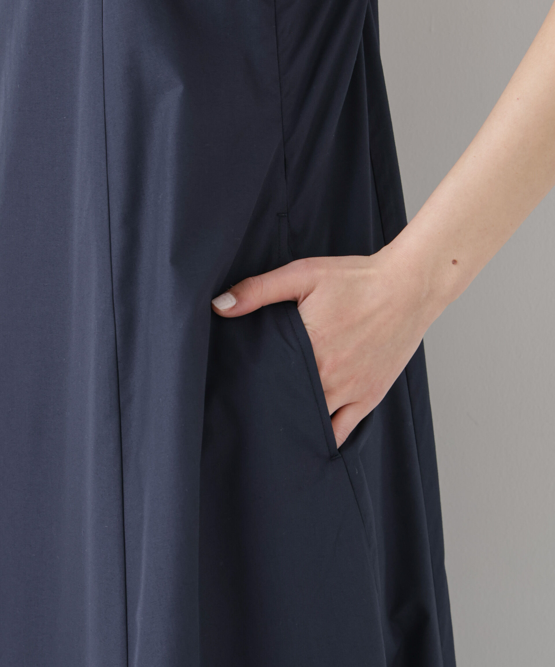 nano･universe「ギャザーストラップコットンフレアワンピース」|ワンピース|