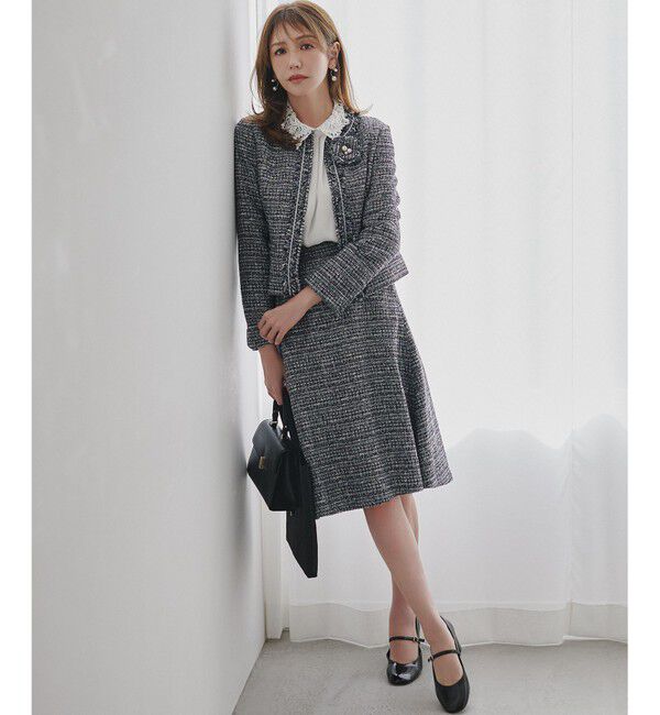 組曲「【WEB限定・2WAY】ジョーゼットシフォンレース襟 ブラウス」|シャツ・ブラウス|