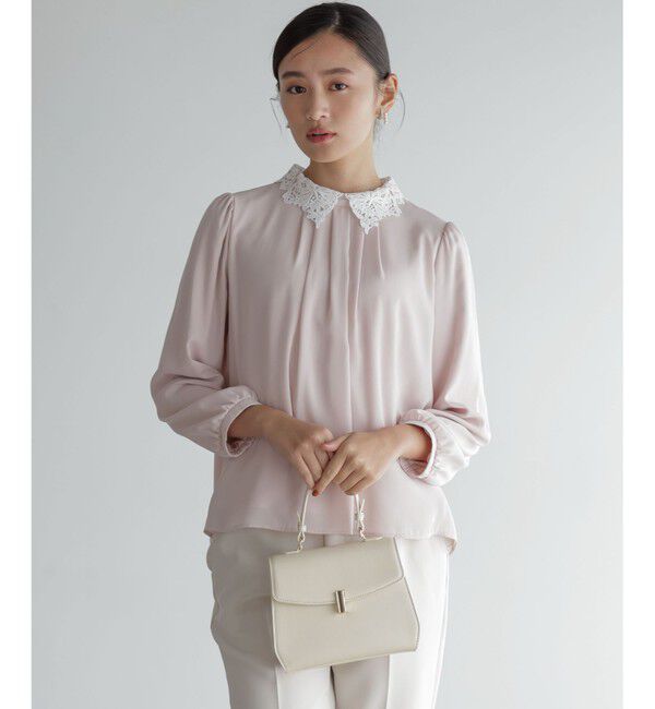 組曲「【WEB限定・2WAY】ジョーゼットシフォンレース襟 ブラウス」|シャツ・ブラウス|