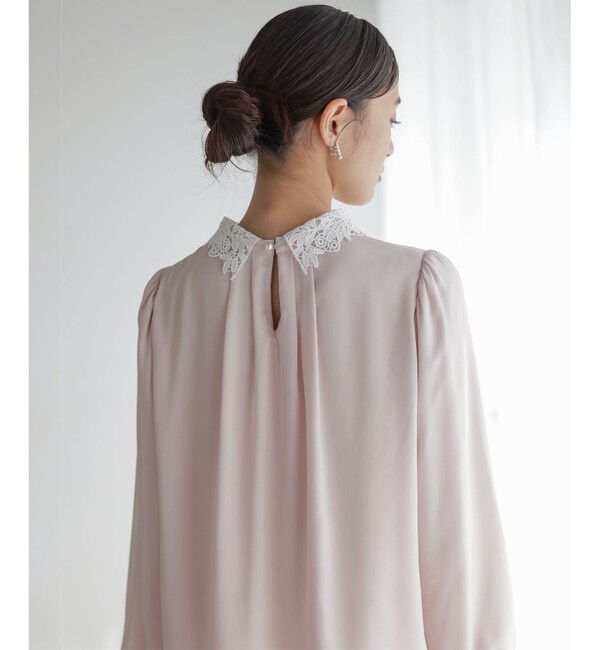 組曲「【WEB限定・2WAY】ジョーゼットシフォンレース襟 ブラウス」|シャツ・ブラウス|