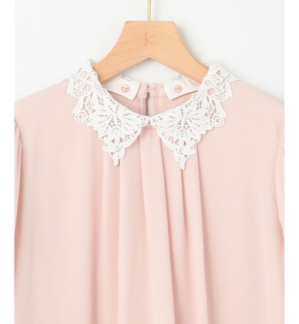 組曲「【WEB限定・2WAY】ジョーゼットシフォンレース襟 ブラウス」|シャツ・ブラウス|