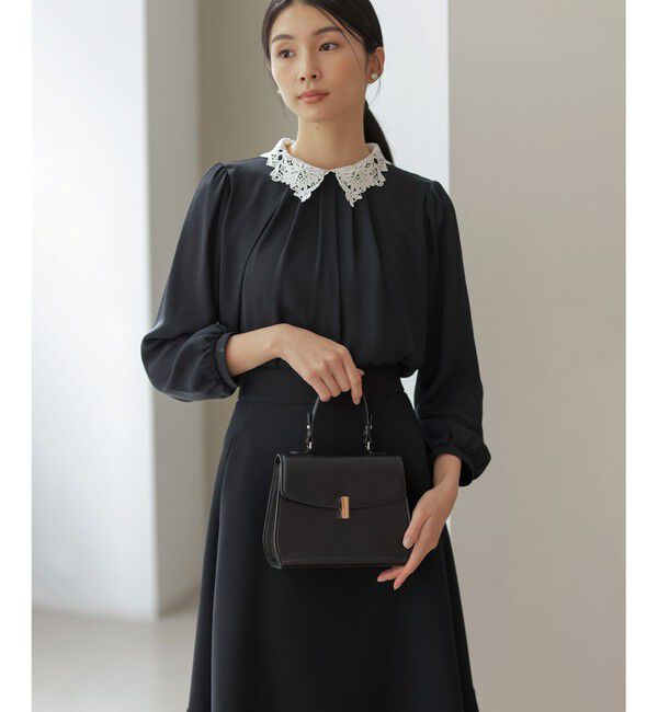 組曲「【WEB限定・2WAY】ジョーゼットシフォンレース襟 ブラウス」|シャツ・ブラウス|