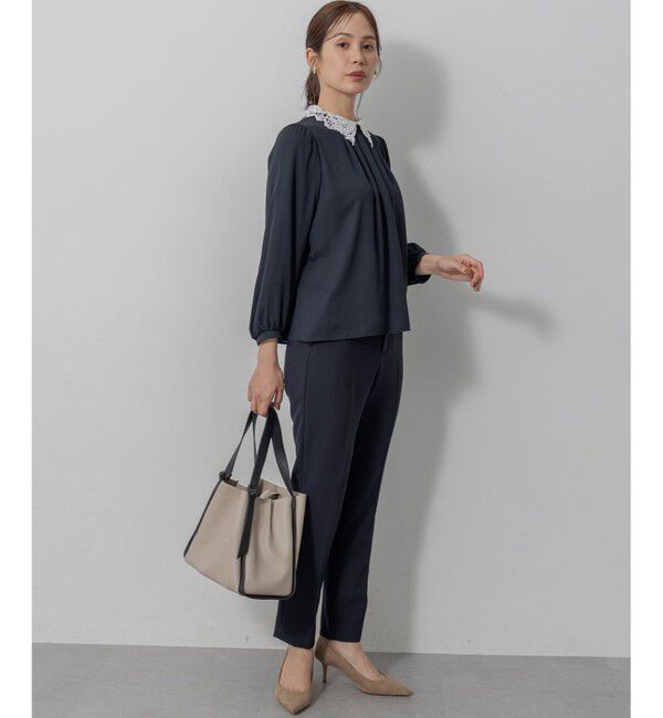 組曲「【WEB限定・2WAY】ジョーゼットシフォンレース襟 ブラウス」|シャツ・ブラウス|