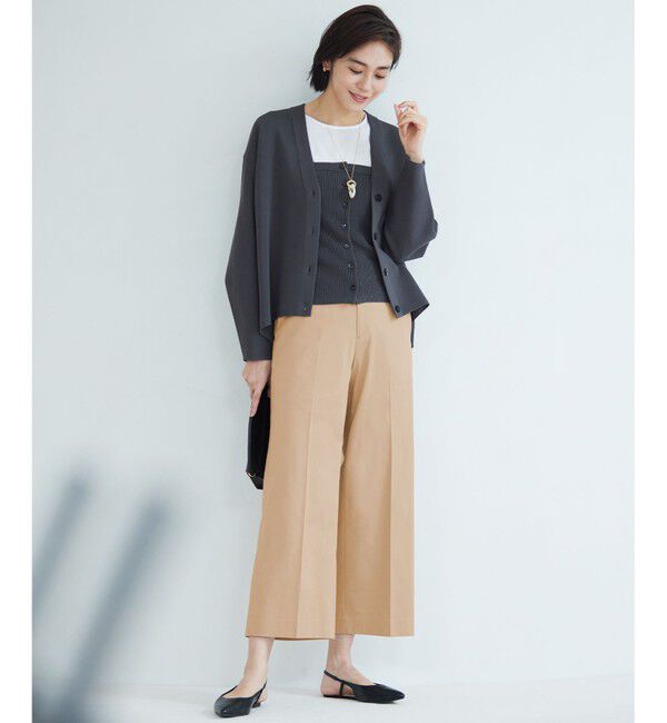 自由区「【洗える】ドライコットンハイゲージニット ビスチェ」|その他|