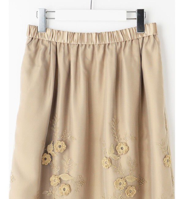 自由区「【洗える】フローティングエンブロイダリー スカート」|スカート|