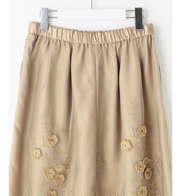 自由区「【洗える】フローティングエンブロイダリー スカート」|スカート|