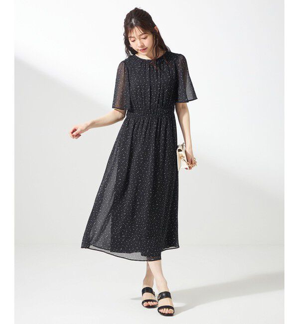 ANY SIS「【洗える】シアーパターン ワンピース」|ワンピース|