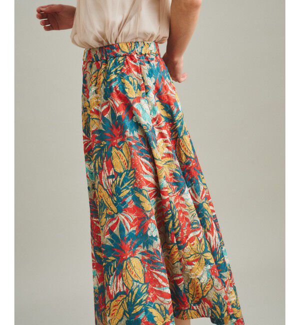 GRACE CONTINENTAL「リゾートプリントカットスカート」|スカート|