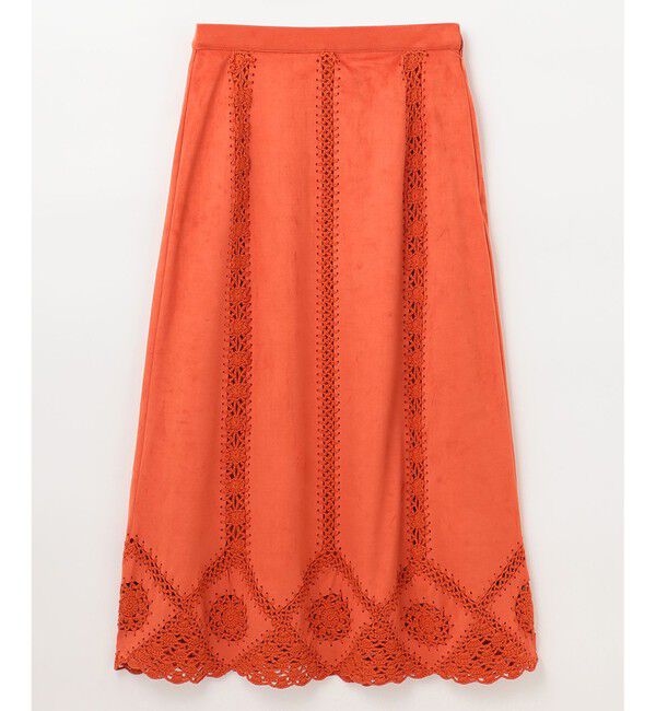 GRACE CONTINENTAL「フェイクスウェードニットスカート」|スカート|