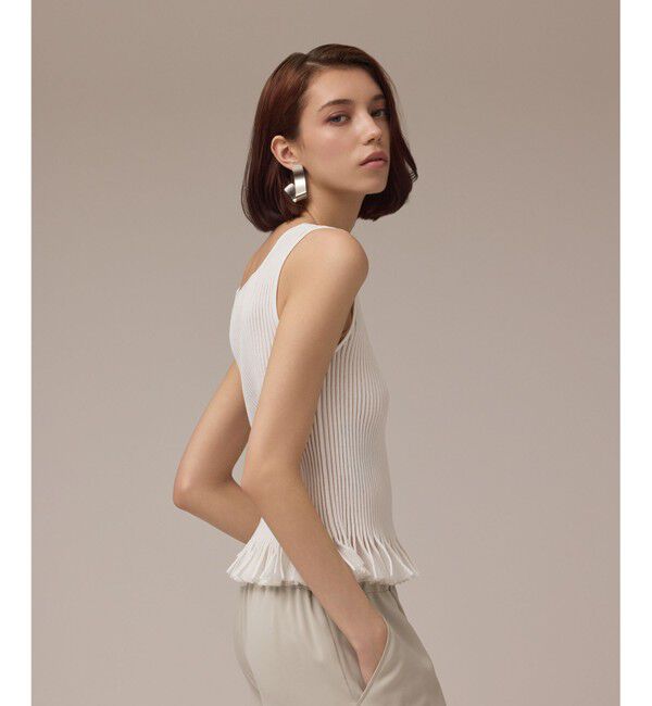 GRACE CONTINENTAL「シアーフリルニットトップ」|その他|