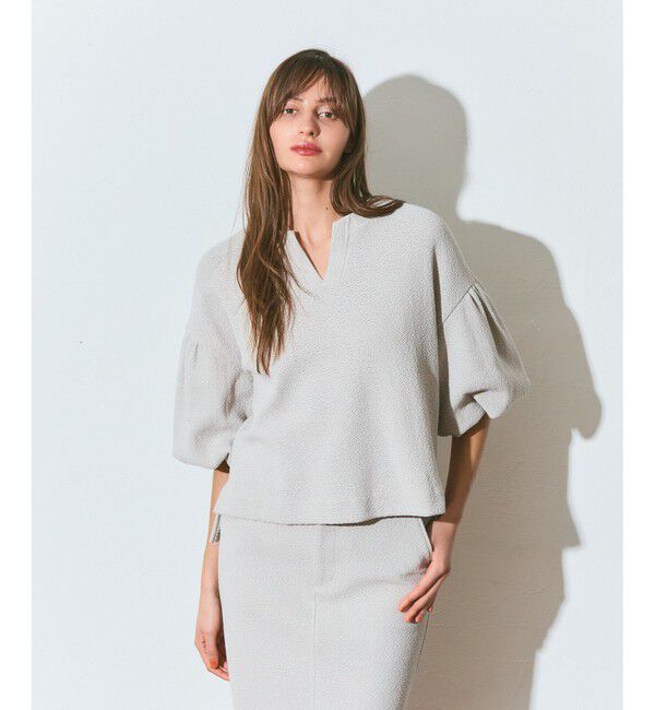 Grace Class「バルーンスリーブカットトップ」|その他|ベージュ