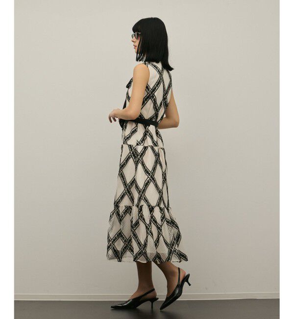 GRACE CONTINENTAL「チュールレースワンピース」|ドレス|