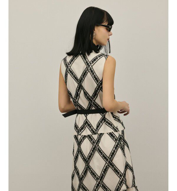 GRACE CONTINENTAL「チュールレースワンピース」|ドレス|