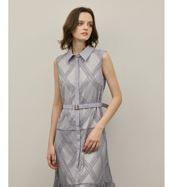 GRACE CONTINENTAL「チュールレースワンピース」|ドレス|