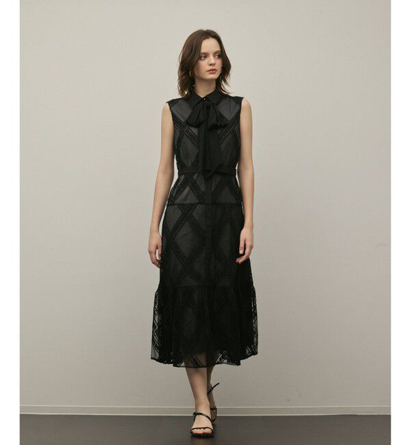 GRACE CONTINENTAL「チュールレースワンピース」|ドレス|