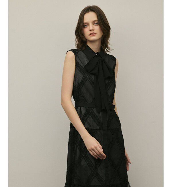 GRACE CONTINENTAL「チュールレースワンピース」|ドレス|