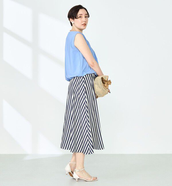 NOLLEY'S「《セットアップ対応》撥水ストレッチタフタタックブラウス」|シャツ・ブラウス|