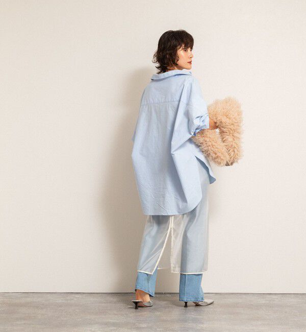 MAQWEL「【MAQWEL/マクウェル】ウォッシャブルオーガンジースカート」|タイト|