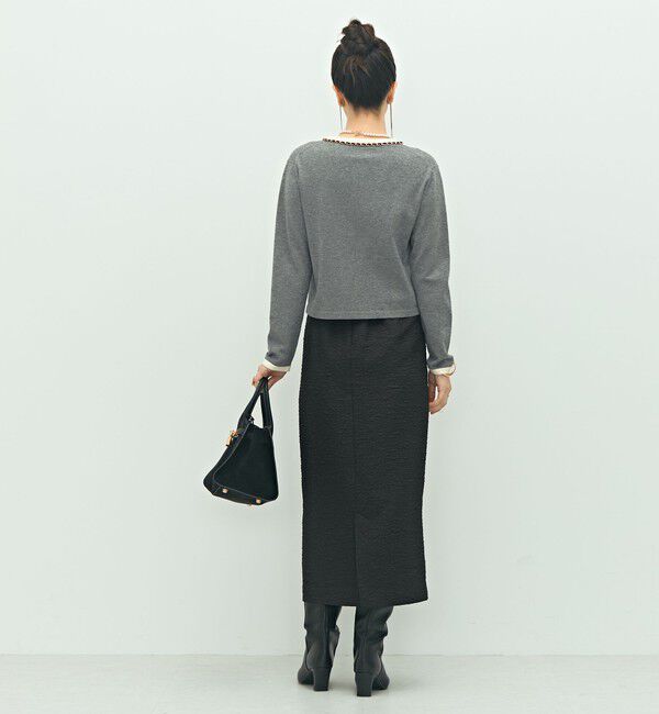 NOLLEY'S「チェーンブレードVネックカーディガン」|カーディガン|