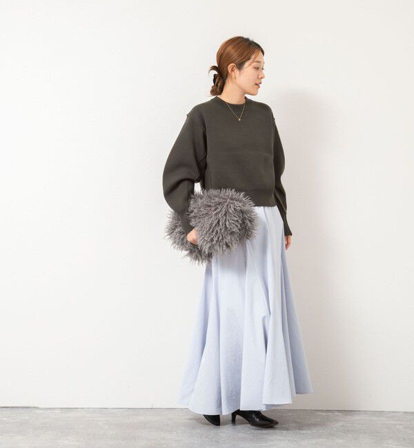 NOLLEY'S「《手洗い可能》スウェット風ニットプルオーバー」|ニット・セーター|