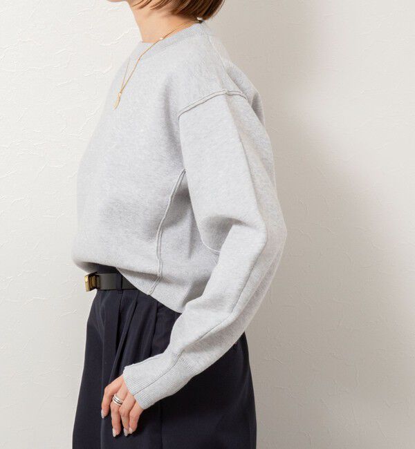 NOLLEY'S「《手洗い可能》スウェット風ニットプルオーバー」|ニット・セーター|