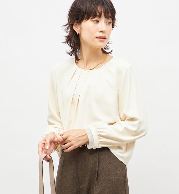 NOLLEY'S「ウォッシャブル2WAYストレッチブラウス」|シャツ・ブラウス|