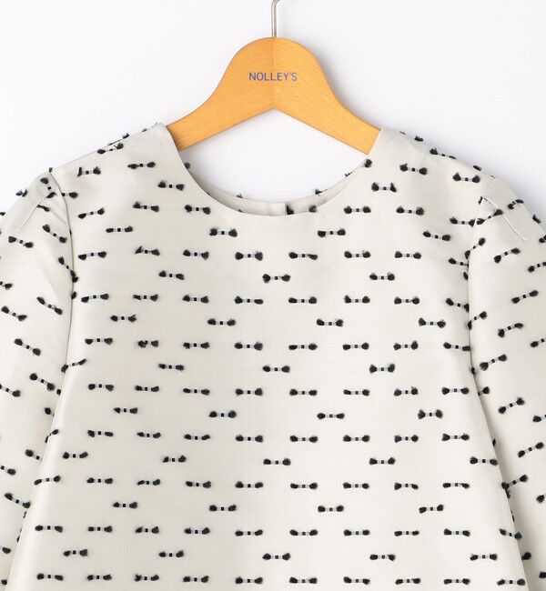 NOLLEY'S「《セットアップ対応》ウォッシャブルリボンジャガード2WAYブラウス」|シャツ・ブラウス|