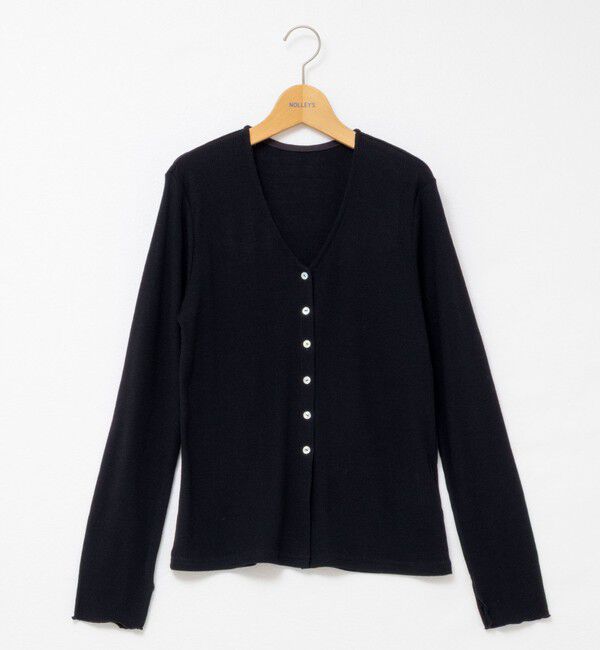 NOLLEY'S「MY STANDARD ウォッシャブルリブカーディガン」|カーディガン|
