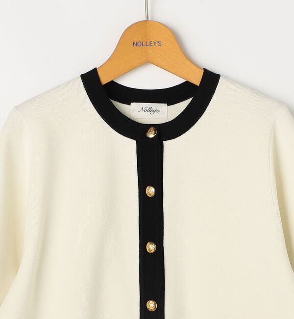 NOLLEY'S「《手洗い可能》ビオグレースミラノリブジャケット」|カーディガン|